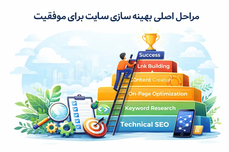 مراحل اصلی بهینه سازی سایت برای موفقیت